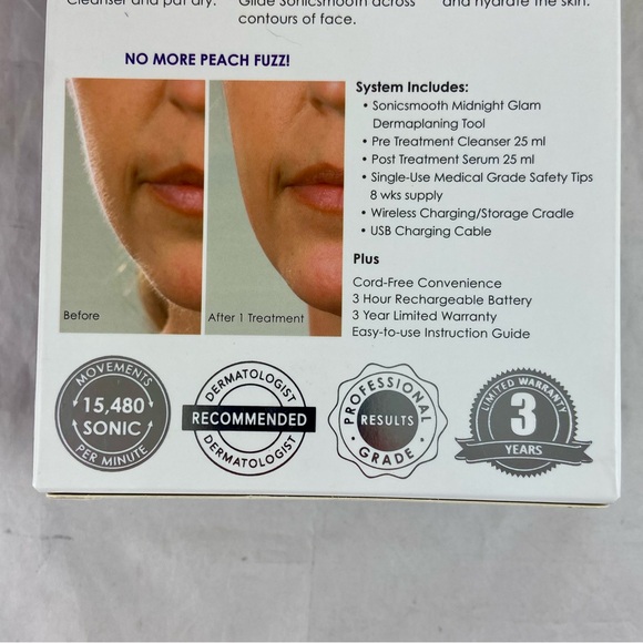 Michael Todd Beauty Sonicsmooth 2-In-1 Dermaplaning System Hair Removal NEW - Picture 8 of 13